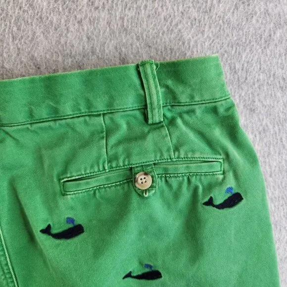 Polo Ralph Lauren Shorts Mens 34 Green Whale Print Vintage Nautical Sea Ocean - Picture 6 of 14